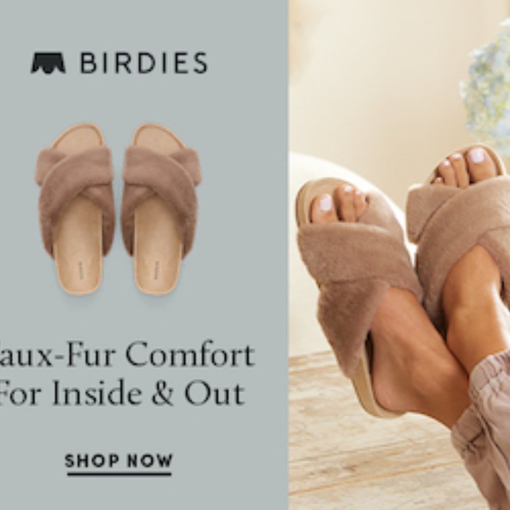 Birdies Robin Sandal Plush Faux-fur with Microfiber Insole Women's 9